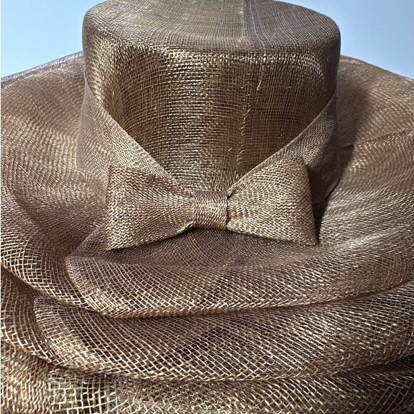 Wide Brim Dress Hat Bow Accent Derby Tea Party Church Mary Jean Collection NIB main image 8